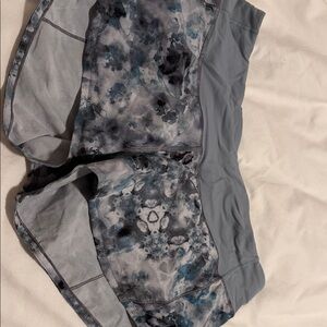 lululemon athletica Blue and Gray Women Shorts